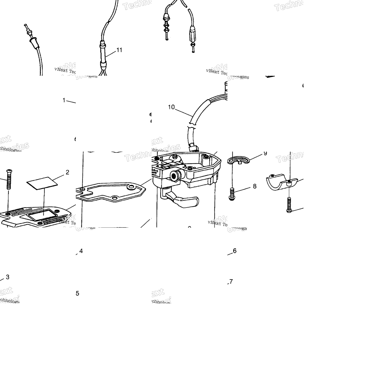Controls Throttle Asm./Cable Magnum 2X4