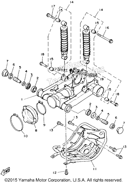 Swing Arm Rear Shocks