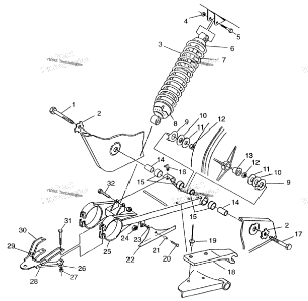 Swing Arm/Shock Mounting Magnum 2X4