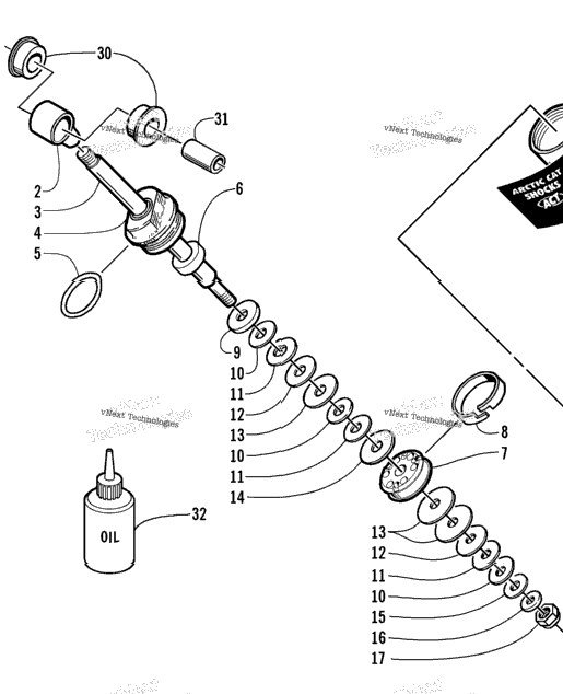 Rear Suspension Rear Arm Shock Absorber