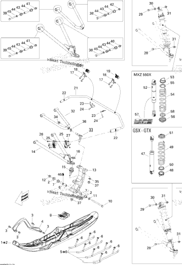 Front Suspension And Ski