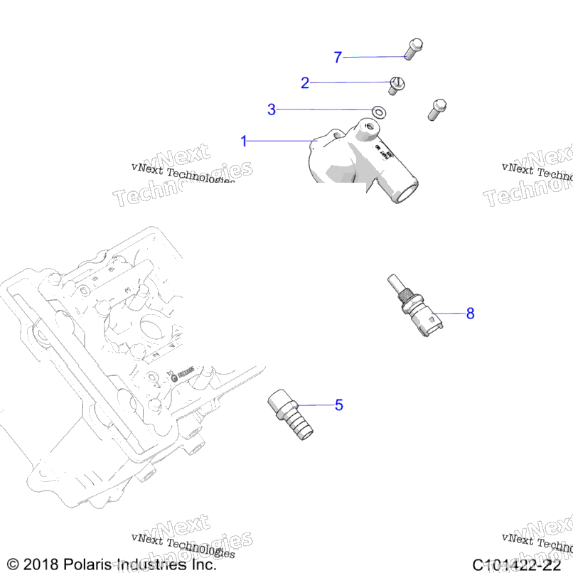 Engine, Thermostat & Cover