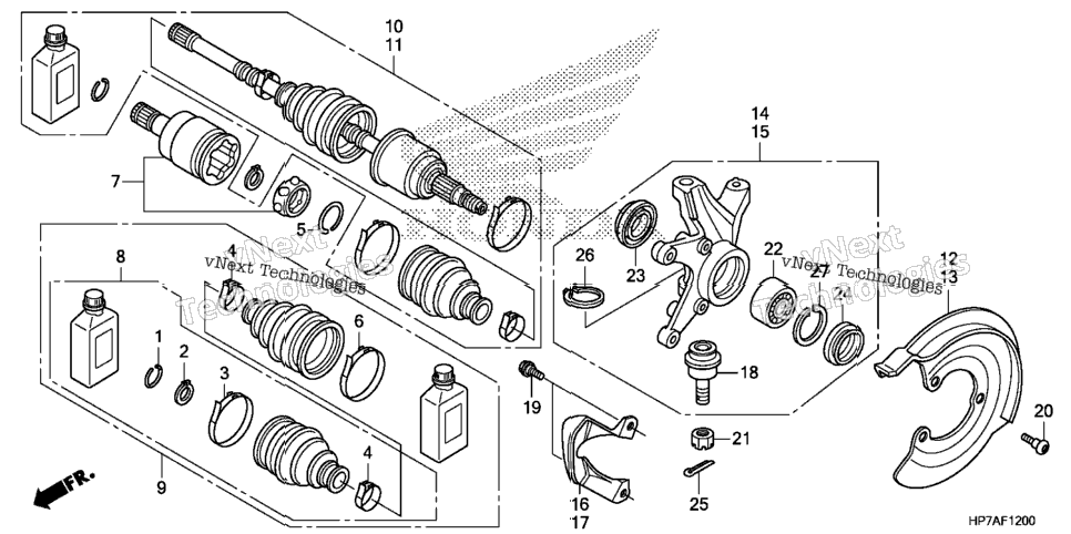 Front Knuckle@Driveshaft