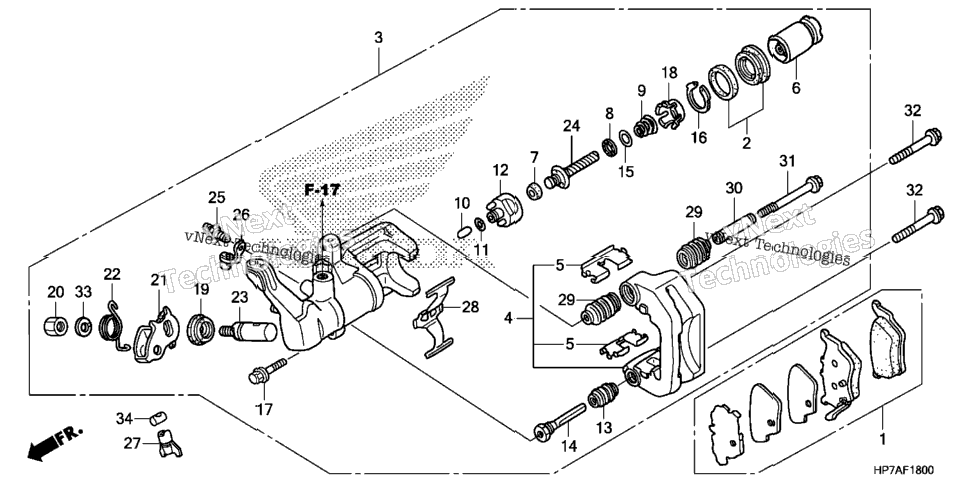 Rear Brake Caliper