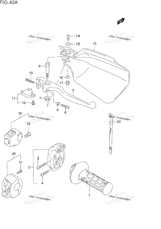 Right Handle Switch (Model N/P/R/S)