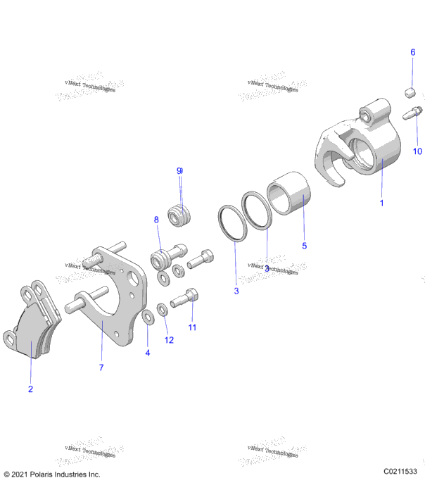 Brakes, Brake Caliper, Front