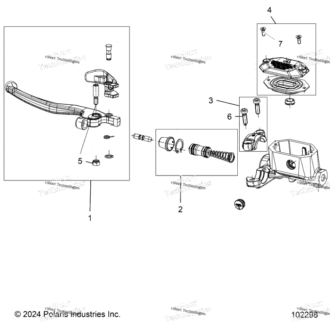 Brakes, Front Brake Lever & Master Cylinder