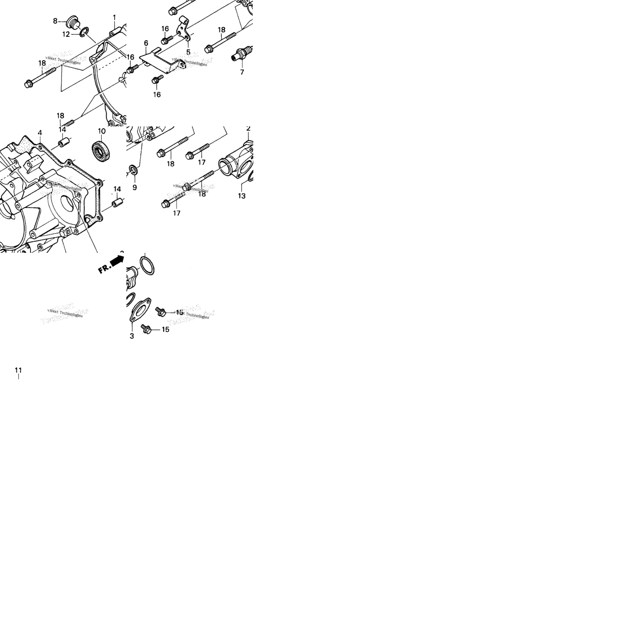 Rear Crankcase Cover