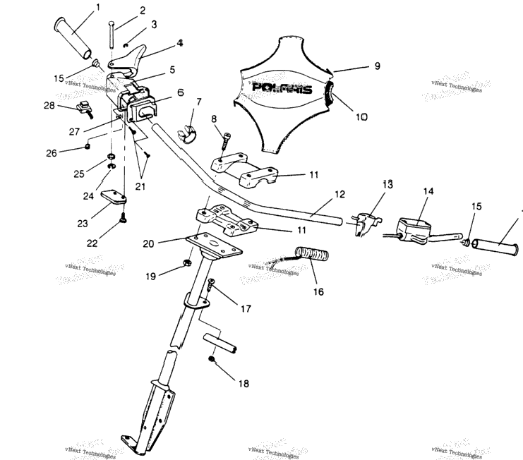 Steering Handlebar Ultra Sks 0960578, European Ultra Sks , & Ult