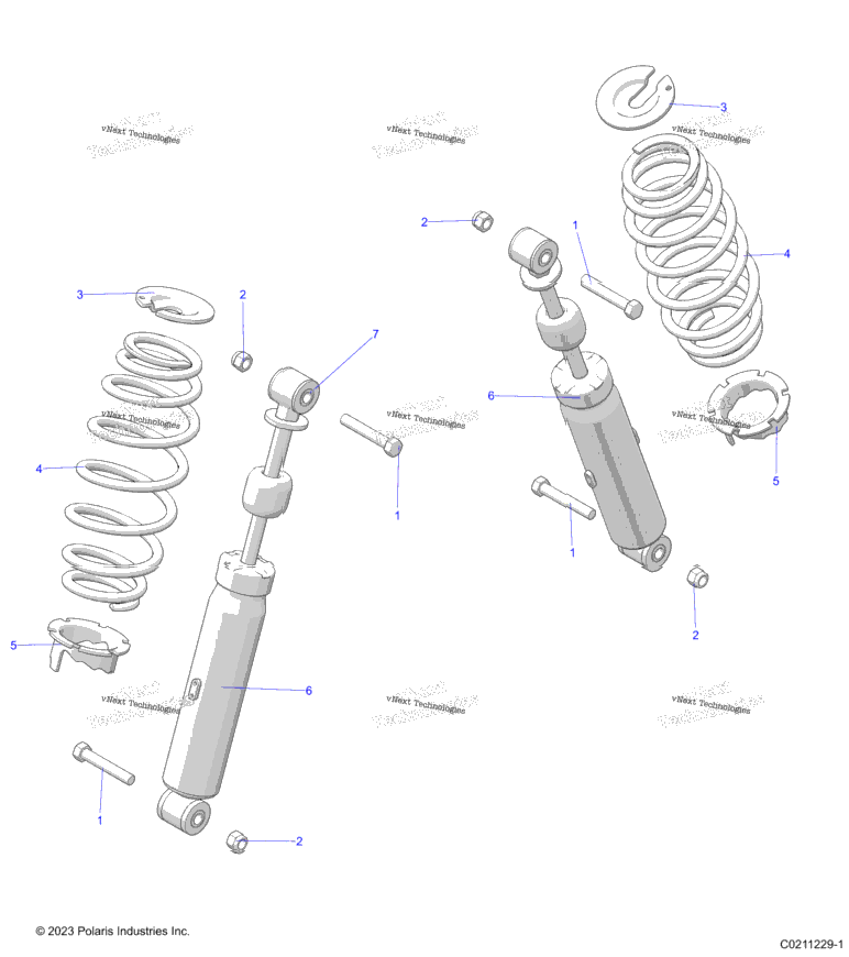 Suspension, Rear Shock A23she57fs/S57fs/Cs