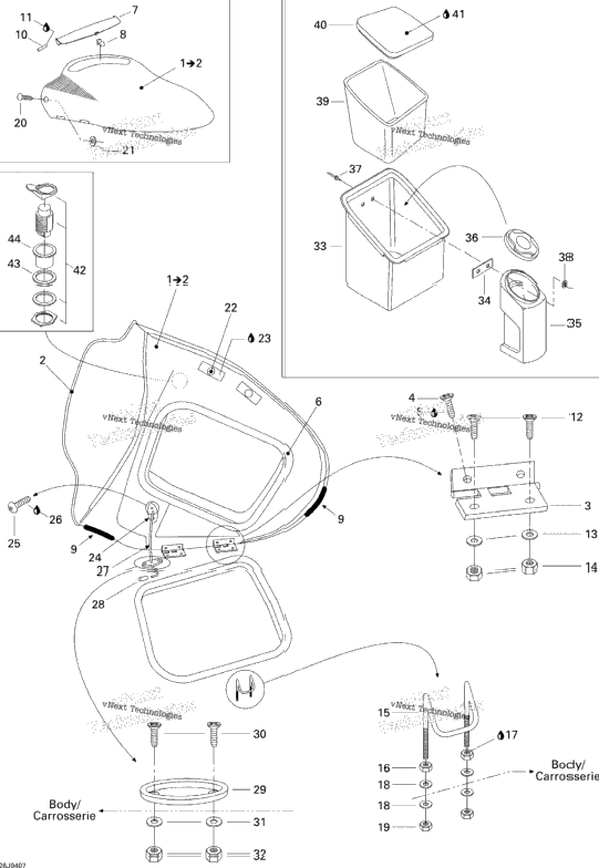Front Storage Compartment