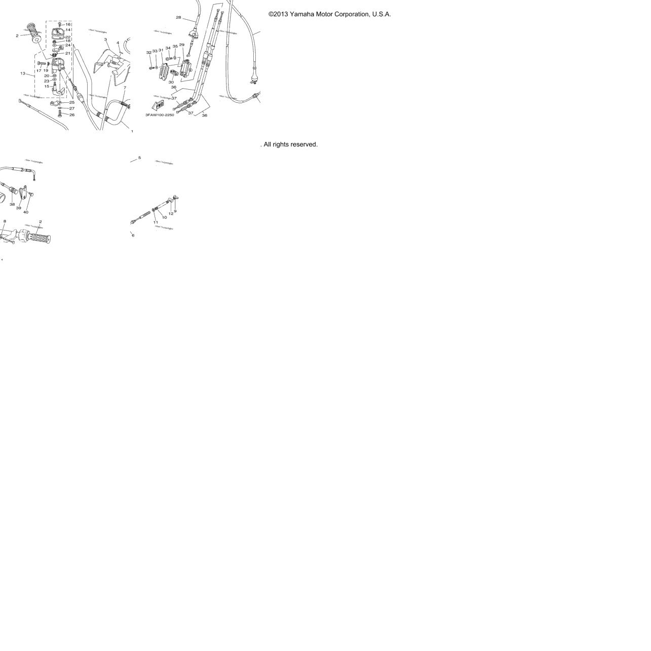 Steering Handle Cable