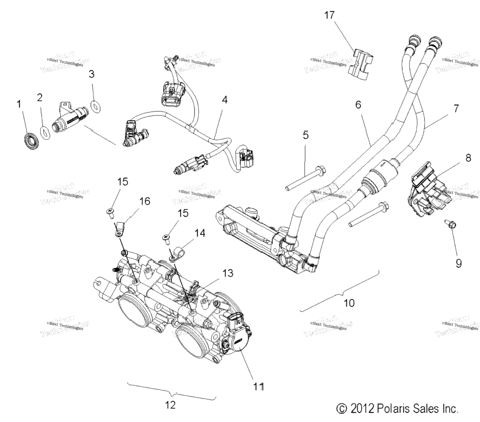 Fuel System, Rail, Lines & Throttle Body