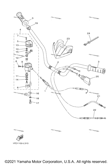 Steering Handle Cable