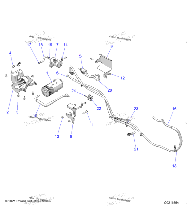 Fuel System, Fuel Tank Evap System. A23sez57bm