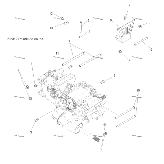 Drive Train, Main Gearcase Mounting