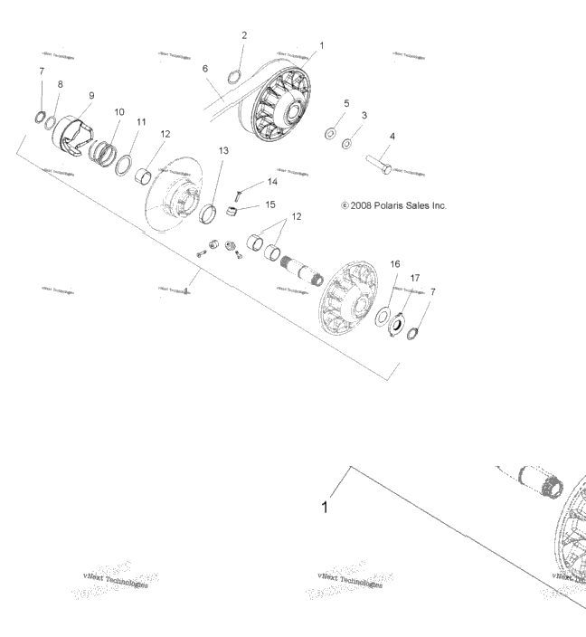 Drive Train, Secondary Clutch