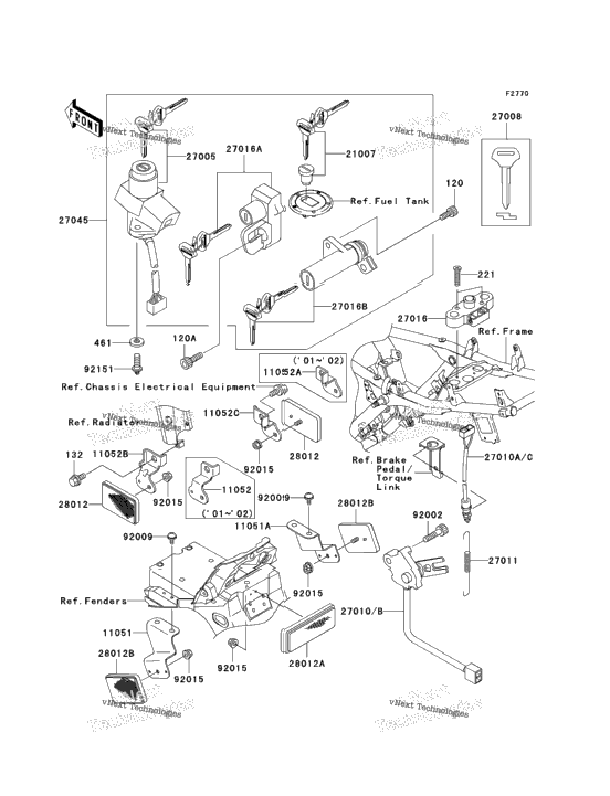 Ignition Switch/Locks/Reflectors