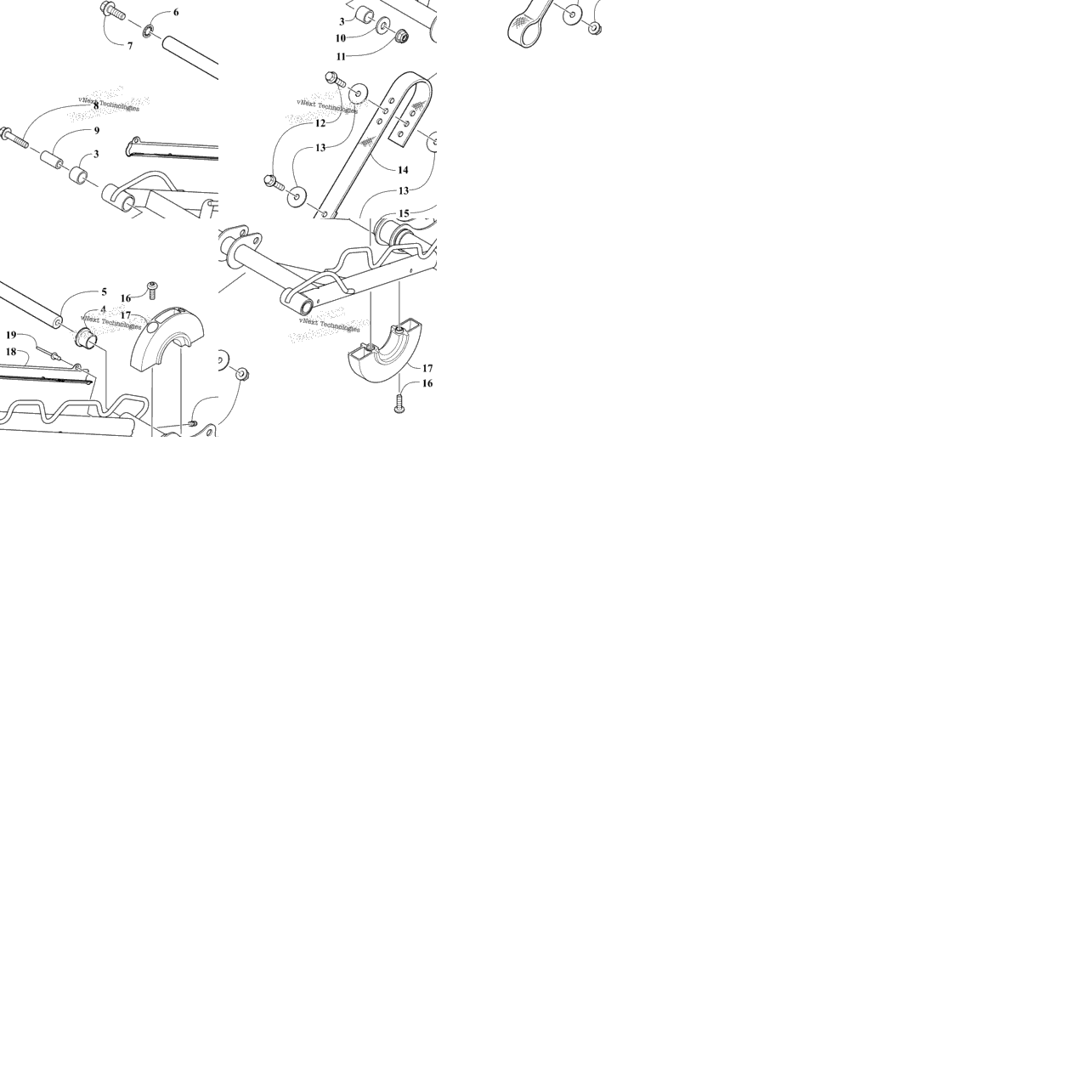 Rear Suspension Front Arm Assembly