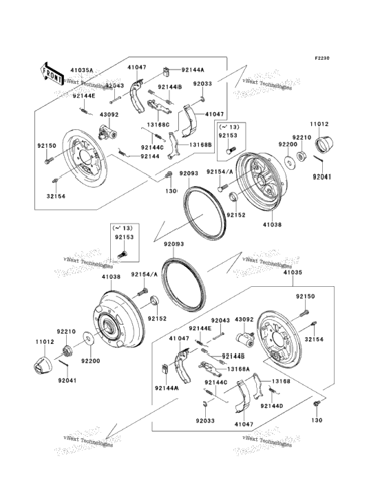 Front Hubs/Brakes