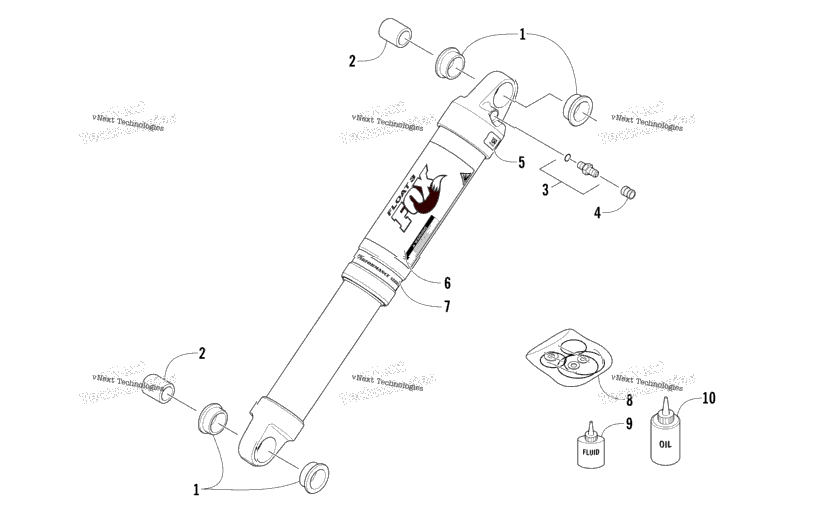Rear Suspension Rear Arm Shock Absorber