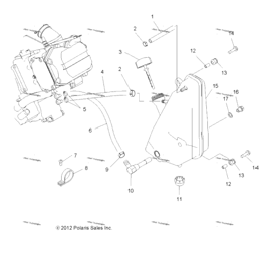 Engine, Oil System & Oil Tank