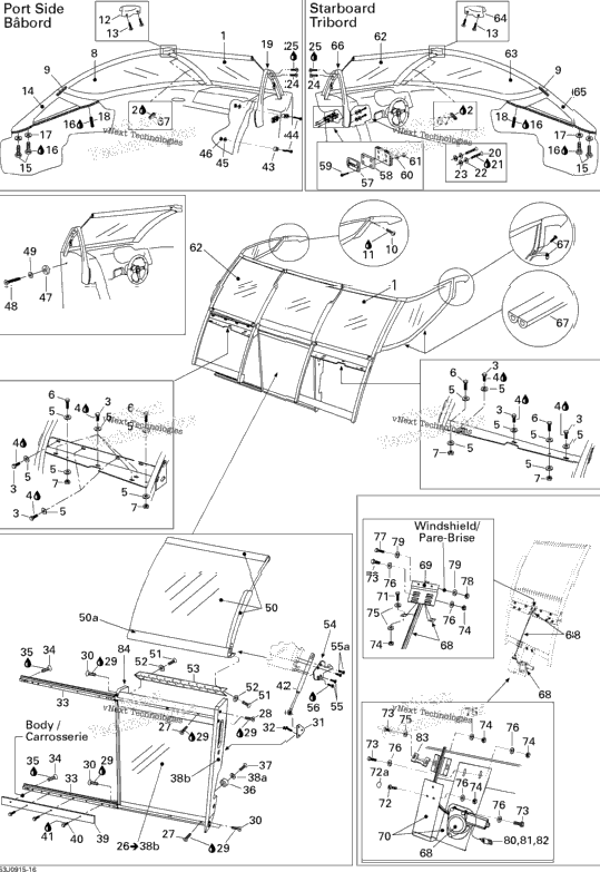 Windshield , Retractable