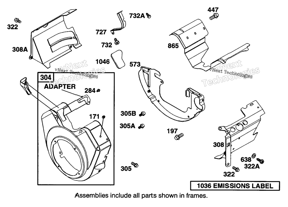 Blower Housing And Cover Assembly
