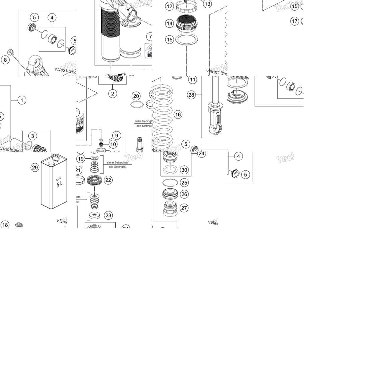 Shock Absorber Disassembled