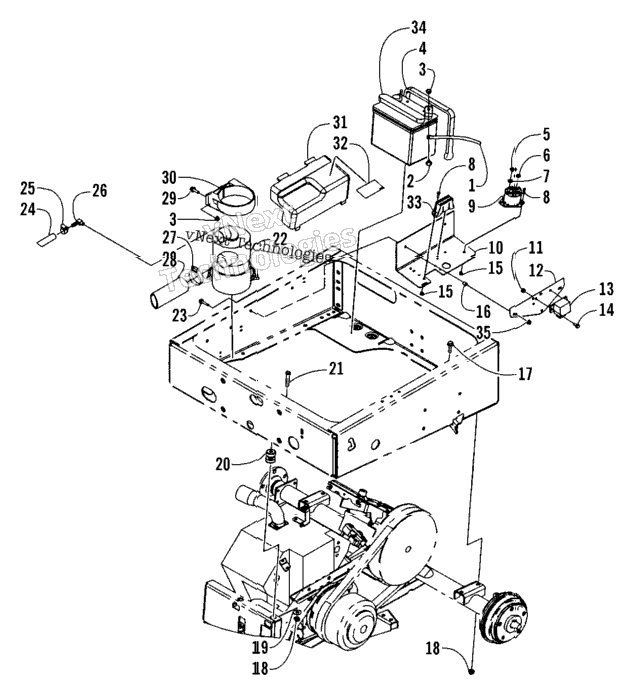 Drive Train Mount Assembly
