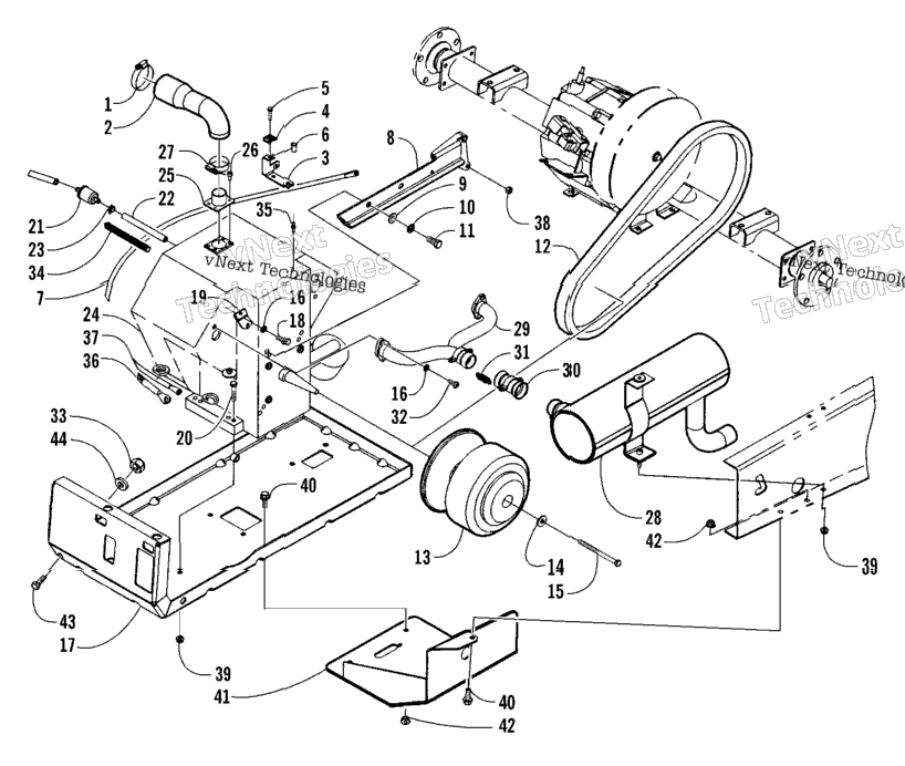Engine And Clutch Assembly