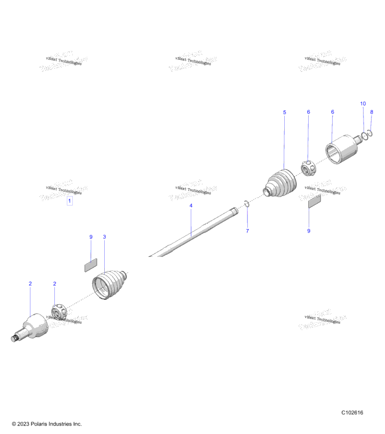 Drive Train, Rear Drive Shaft