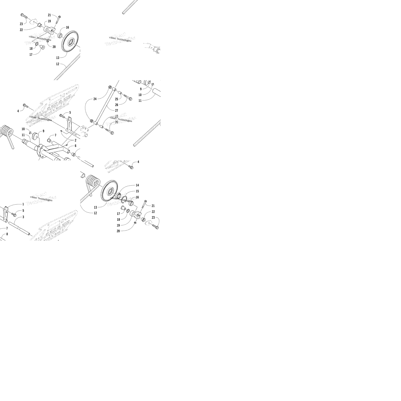 Rear Suspension Rear Arm Assembly