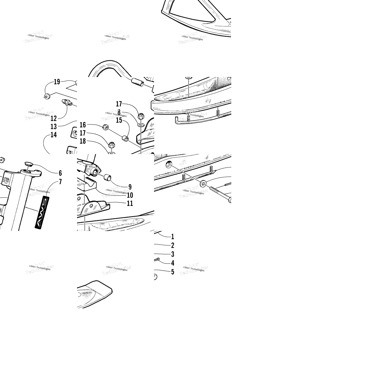 Ski And Spindle Assembly