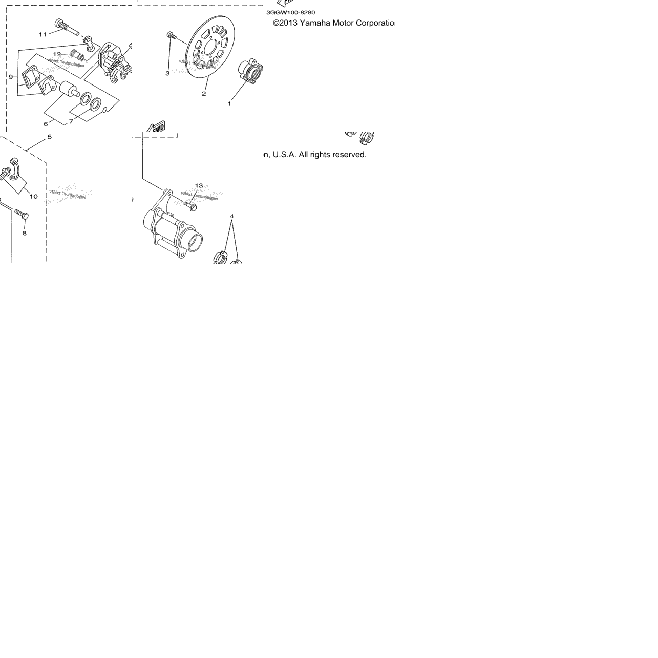 Rear Brake Caliper