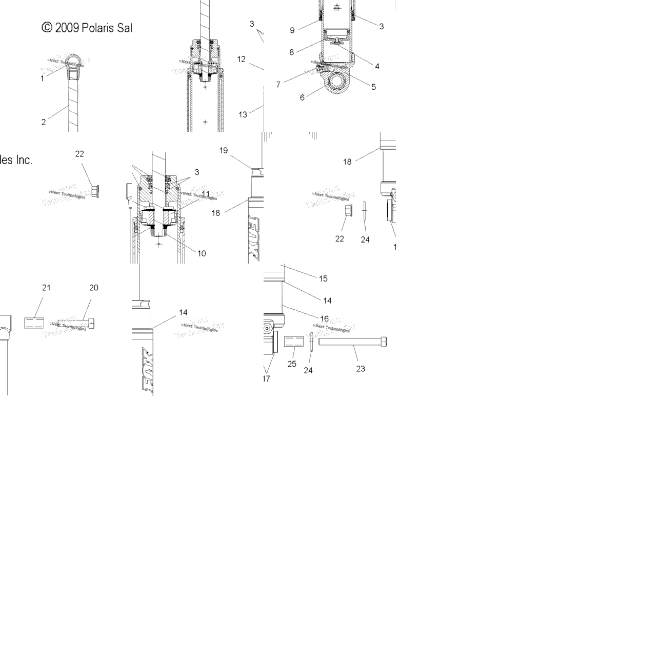 Suspension, Shock, Rear Track (49Snowshockrearlx)