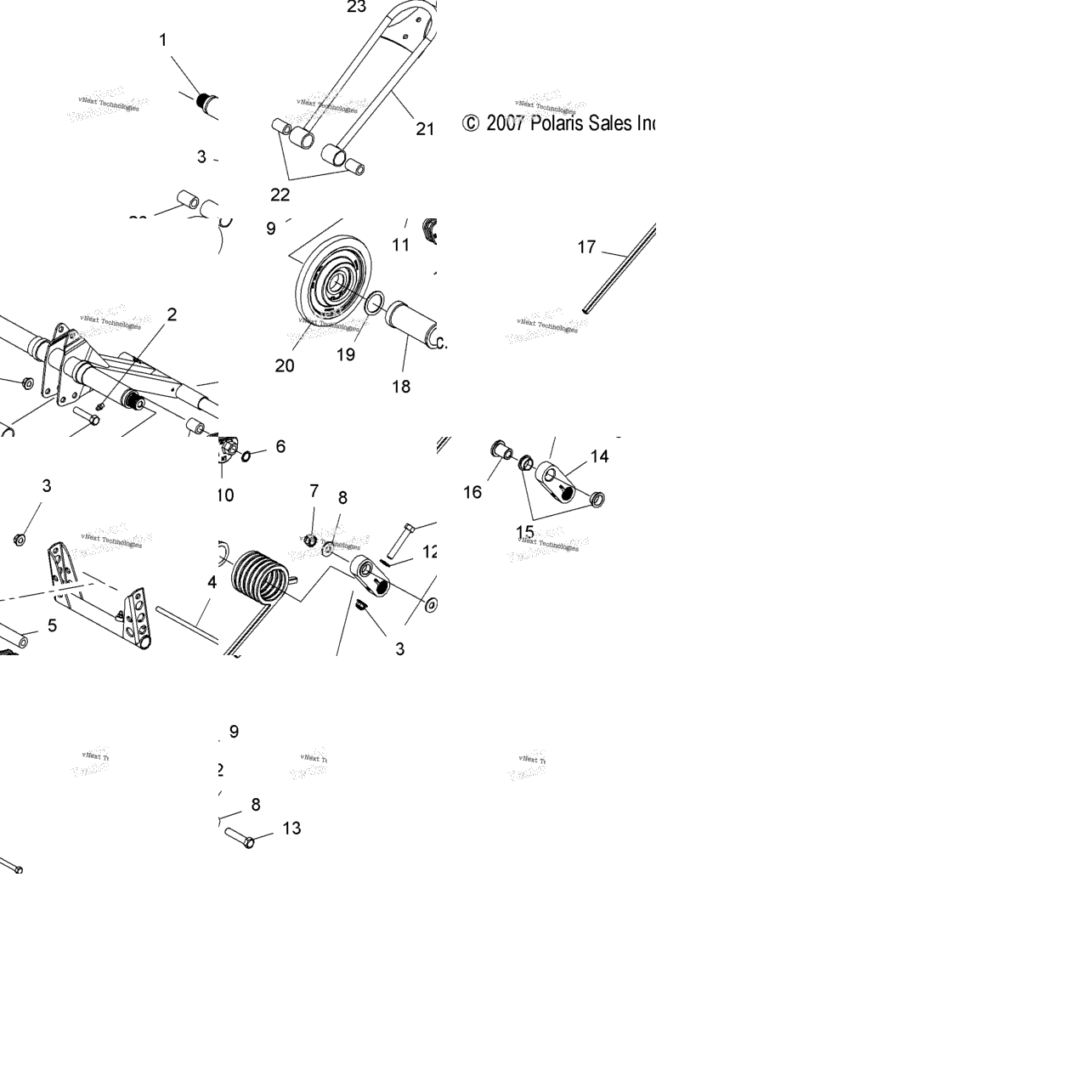 Suspension, Torque Arm, Rear