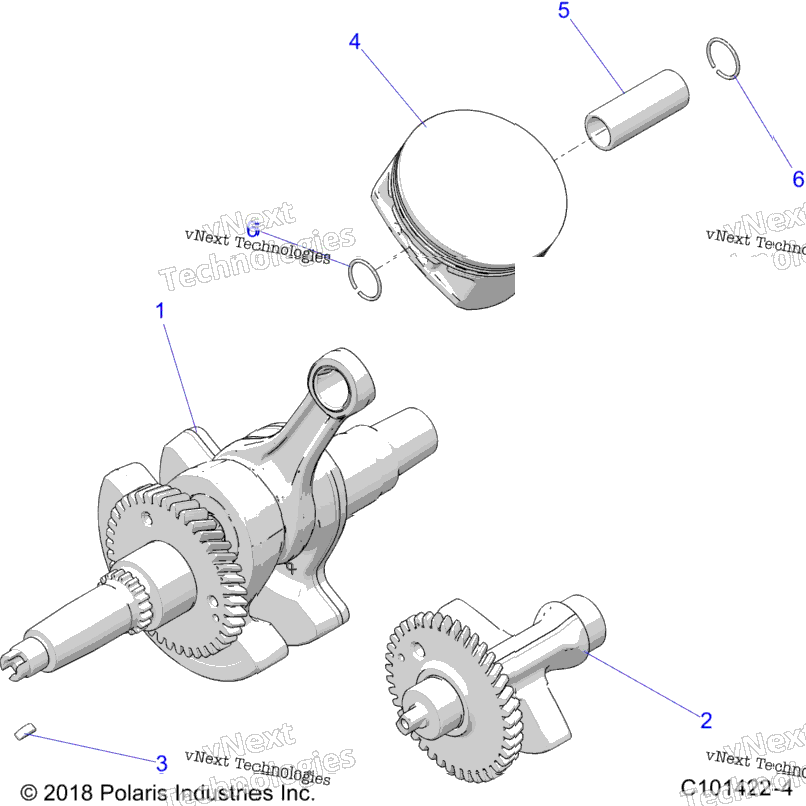 Engine, Crankshaft, Piston & Balance Shaft