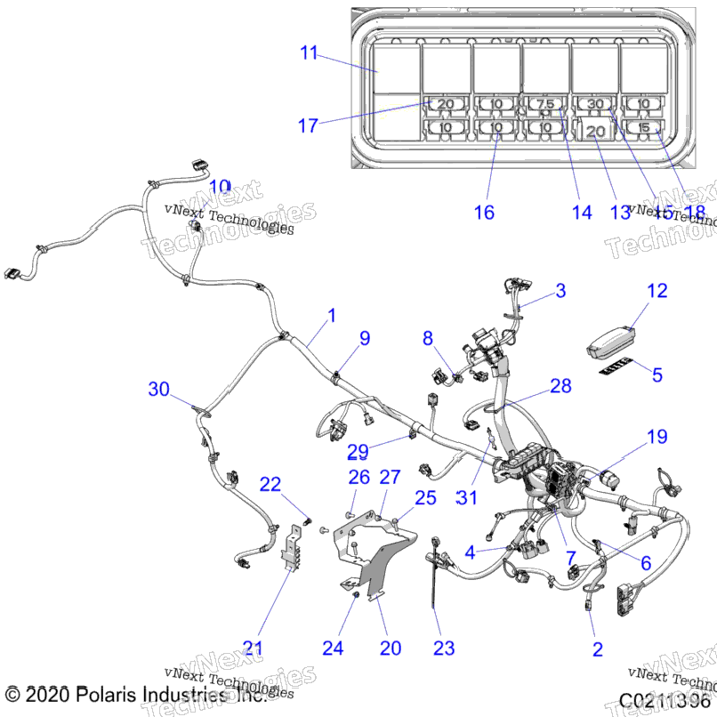 Electrical, Main Wire Harness A23see57b1/B3/B6/B9