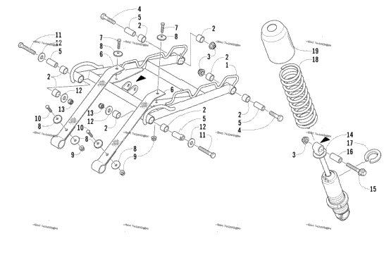Rear Suspension Front Arm Assembly