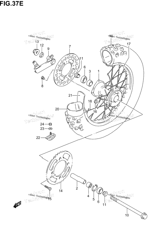 Rear Wheel (Rm85lk5/Lk6)