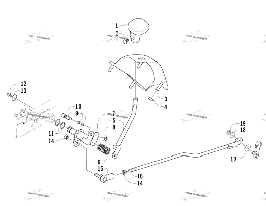 Reverse Shift Lever Assembly