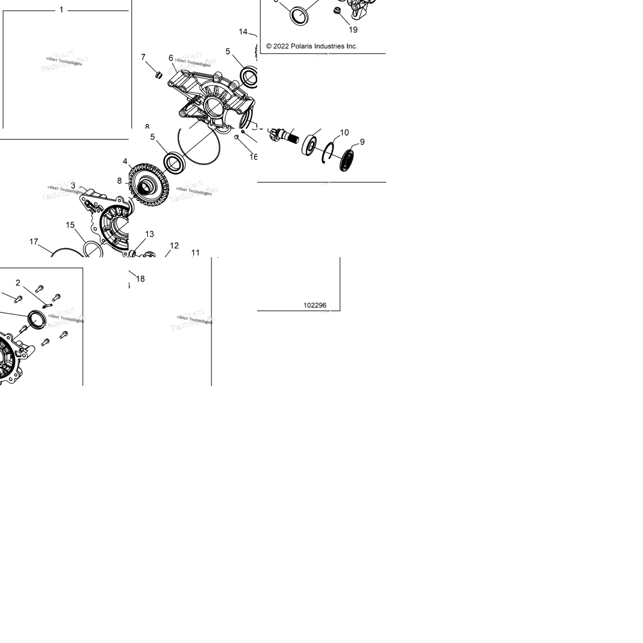 Drive Train, Rear Gearcase Internals