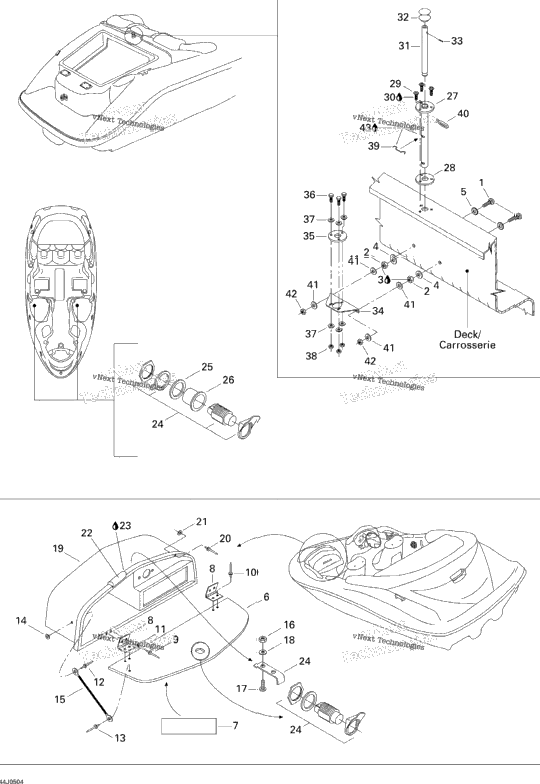 Ski Shaft And Glove Box