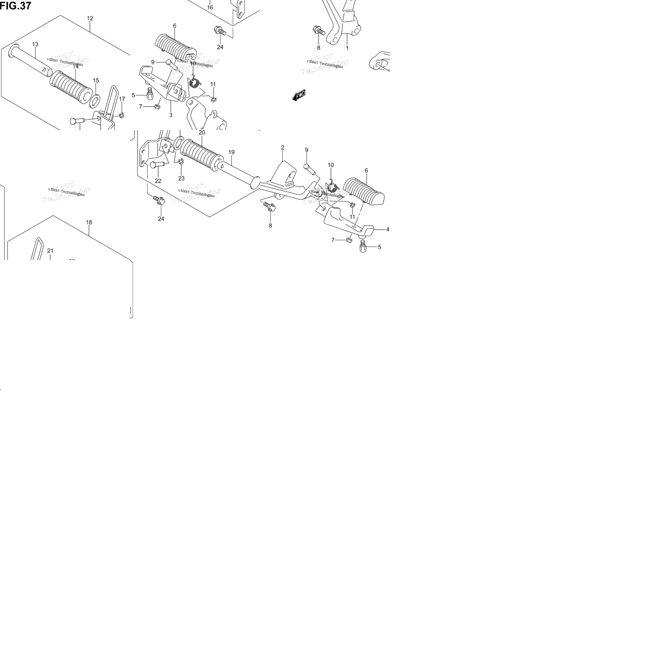 Footrest (Model K1/K2/K3/K4)