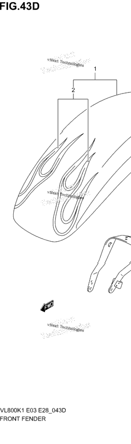 Front Fender (Vl800zk4)