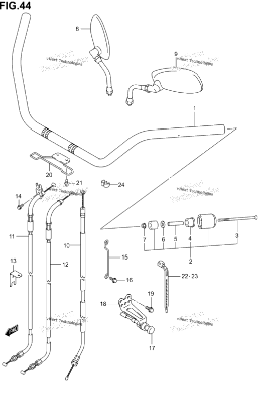Handlebar (Model K1/K2/K3/K4)