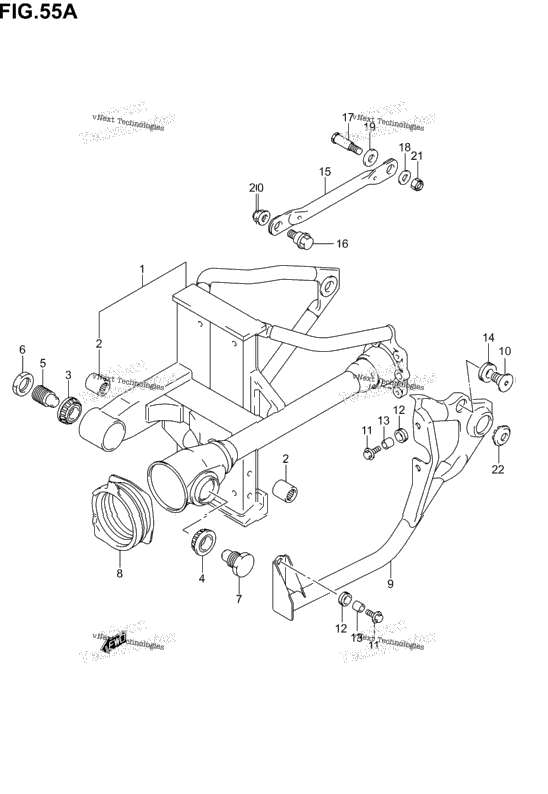 Rear Swinging Arm (Model K3/K4/K5)