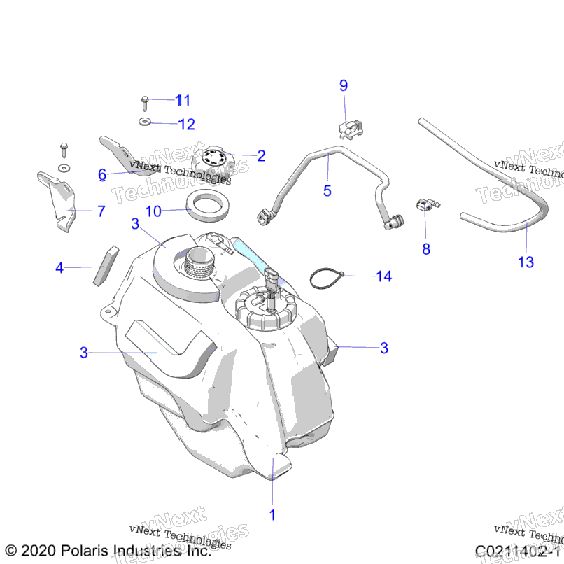 Fuel System, Fuel Tank Asm