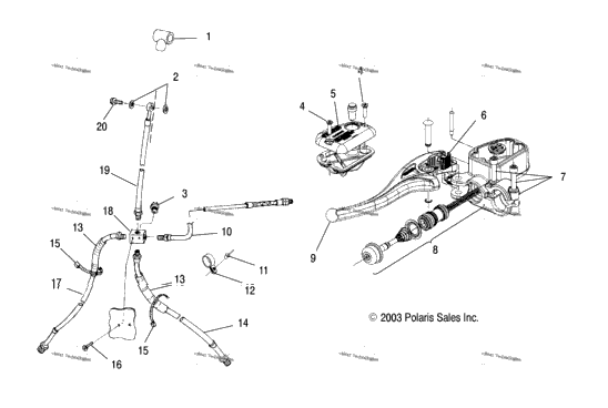 Controls Master Cylinder/Brake Line